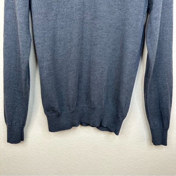 J. Lindeberg Lymann True Merino Gray Melange Sweater Mens Size S - Picture 8 of 12